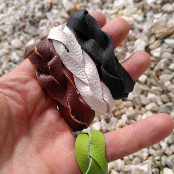 Bracelet Homme En Cuir Synthétique Tressé à La Main - Style Vintage - 20 Cm - Neuf Avec étiquettes